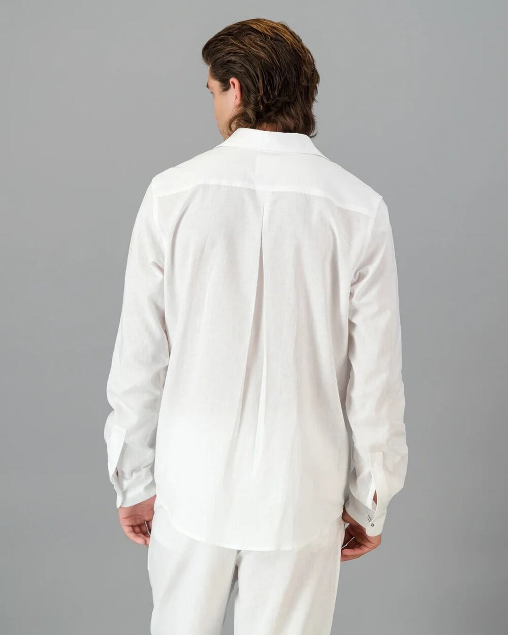 English Factory Nordstrom Men XL white long-sleeve button-up shirt textured